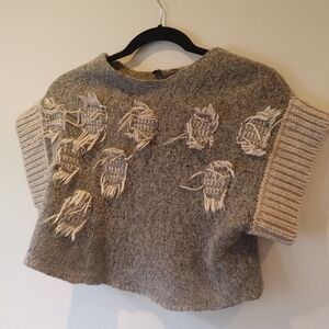 Crea Concept Cropped Short Sleeve Sweater Size IT 38
